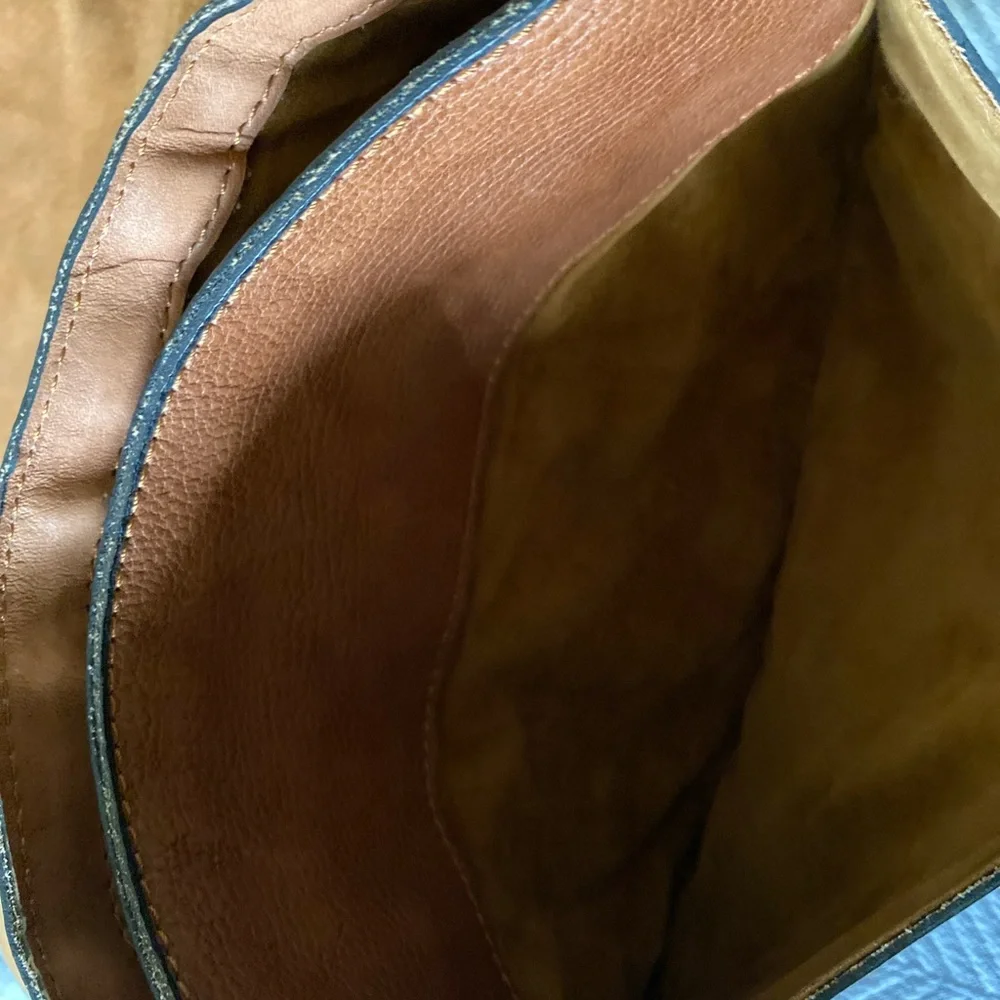 Patricia Nash brown leather crossbody satchel bag - Picture 3 of 10